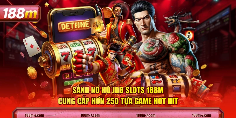 Sảnh nổ hũ JDB Slots 188M cung cấp hơn 250 tựa game hot hit